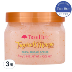 트리헛 바디스크럽 트로피칼망고, 510g, 3개