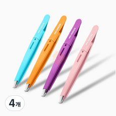 [독일수입] MR.GREEN 미스터그린 프리미엄 족집게, 4개, 보라(Purple)