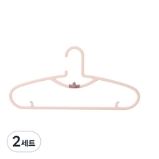 Jjureo 현관 "공간 절약 접이식 옷걸이 변형 방지 미끄럼 방지 플라스틱 옷걸이 도매 30개 세트 최대 겹쳐 걸기 가능", 2세트, 핑크색