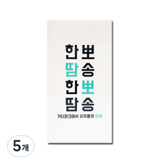 땀뽀 한땀한땀 뽀송뽀송 겨드랑이 땀 패드, 5개