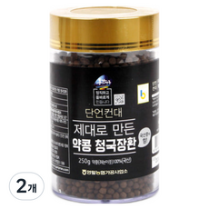 영월농협 동강마루 쥐눈이콩 약콩 청국장환250g, [영월농협] 동강마루 쥐눈이콩 청국장환(250gx2병), 2개, 250g