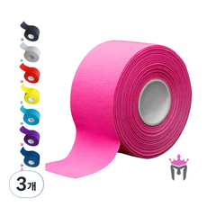 링사이드코리아 마이스터 철봉그립 테이프 미끄럼방지 바 손잡이 케틀벨 악력기 덤벨 테이핑, 핑크, 3개