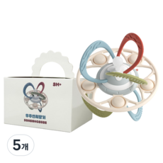 따봉베베 유아용 오볼 열탕소독 우주선 치발기, 단품, 혼합색상, 5개