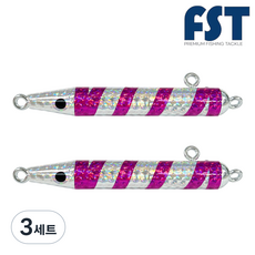 FST 대구봉메탈 홀로그램 야광 대구 봉돌 봉메탈 지그 2P, 3세트, 2개입