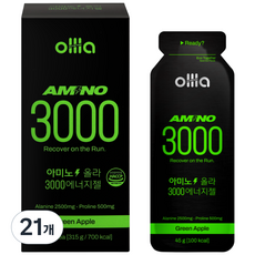 올라 아미노 3000 하이드로 에너지젤, 21개, 45g