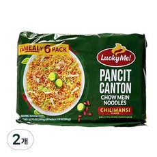 LM 6P Pancit Canton Chilimansi 럭키미 판싯칸톤 칠리만시(60g*6) 6개 묶음, 2개