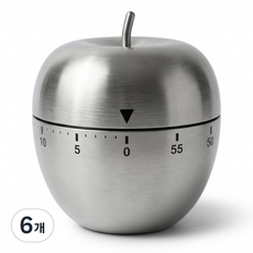 레브홈 사과 기계식 주방 타이머, 6개