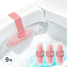 피크라 클린 변기세정제 걸이형 피치향, 9개, 50g