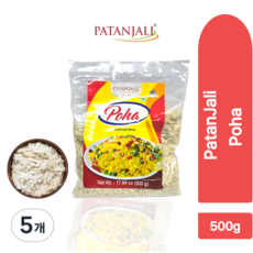 patanjali Poha 파탄잘리 포하 쌀프레이크, 5개, 500g