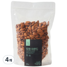 느으림 건강하게 두 번 볶은 무염 볶음 아몬드, 4개, 600g