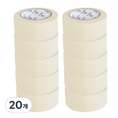 HSPW 마스킹 종이테이프 아이보리 대용량 40M, 20개