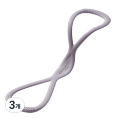 은성 홈트 요가 필라테스 스트레칭 밴드, 그레이, 3개