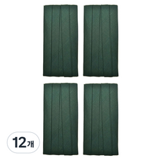 10mm 바이어스테이프 칼라바이어스 4yard, 12개, 다크그린