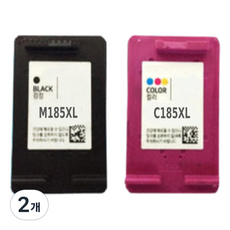 삼성 INK-M185XL C185XL 재생잉크 특대용량 SL-J1680 J1683 J1685 J1780W J1780DW, 2개, INK-M185 검정색 슈퍼대용량