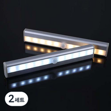 하우스팡 LED 간편 스마트 미니 센서등 세트, WHITE, 2세트, 화이트