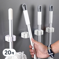 리빙홈디테일 청소도구 후크 홀더 LHD 021, 화이트, 20개