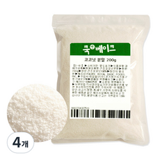 향긋한 코코넛 분말, 200g, 4개