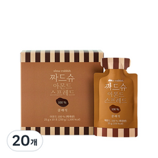 슬로우래빗 짜먹는 아몬드버터 짜드슈 아몬드 스프레드 클래식, 25g, 20개