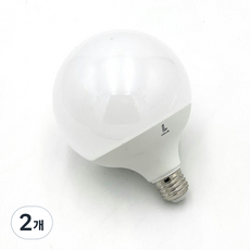 룩스램 LED 볼전구 20W, 2개, 주광색
