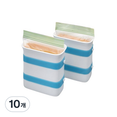 GON 푸드 블록 메이커 냉동실 정리 필수템 식품 보관 보존 냉동, 10개, 1세트