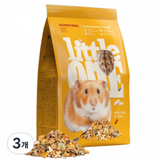 리틀원 푸드 햄스터 사료, 3개, 900g