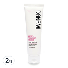 매일빛나는 머릿결 다나미 트리트먼트 에센스 헤어케어 헹구지 않는 헤어에센스 컬링에센스 크림에센스 헹구지않는트리트먼트 머리에센스 프로틴 크림 RD 가르미아, 2개, 180ml