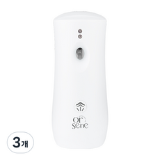 심플 방향제 자동분사기 화장실 디스펜서 본품, 228g, 3개, 화이트