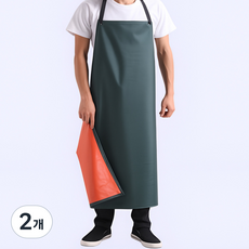 린크레디 방수 예초기 앞치마, 2개, 그린 2개, 그린
