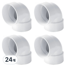 G산업 (정품) 국산 PVC 엘보 ㄱ자 앨보 90도 50파이 50A 50mm 연결 엘보 50A, 24개