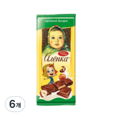 Chocolate (ALIONKA WITH DESSERT) 알룬카 디저트 초콜릿 85g, 6개