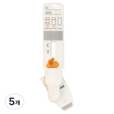 니코아웃 흡연검사키트 구강사용 입에 물기만 하는 간단검사 니코틴검사기, 5개