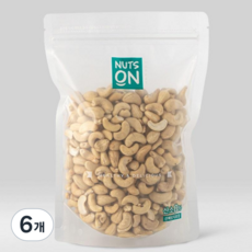 무염 고소하게 구운 캐슈넛, 500g, 6개