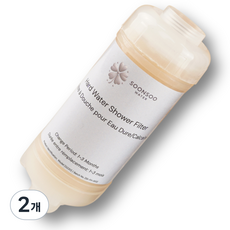 석회수필터 여행용필터 NSF 이온교환수지 석회제거필터 유럽여행필터 동남아여행필터 미국여행필터 순수워터, 2개, 무향