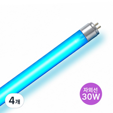 SUNVIA 자외선 살균 젖병소독기 램프, 4개, UVC-30W(T8)