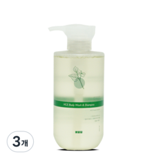 일센치 약모밀 락토 바디워시&샴푸 오돌토돌 피부 장벽 케어, 3개, 500ml