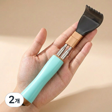 타니아홈 시원쾌감 스테인리스 길이조절 효자손, 2개, 하늘색