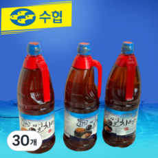 멸치액젓 제주 서귀포 수협 4년 자연발표 무첨가물 진한 원액 2kg (1.8L), 30개, 1.8L