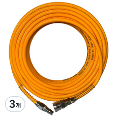 [에이팩스케미칼] 국산 에어호스 임팩 타카호스 니플 장착 6.5mm x 10m, 3개