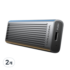 벤션 USB3.2 Gen2 10Gbps M.2 NVMe SSD 외장 케이스, KPKH0, 2개