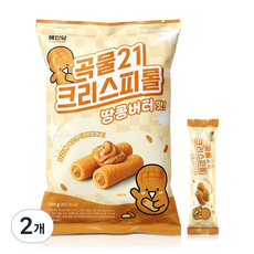 혜인담 곡물21 크리스피롤 땅콩버터맛, 2개, 150g