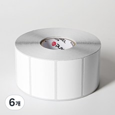 감열라벨 롤라벨 바코드라벨 스티커 라벨지, 6개, 감열라벨 50*30*1500장