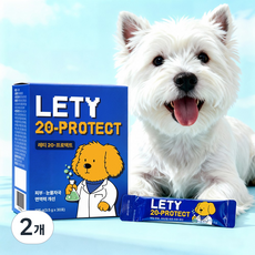 레티 강아지 고양이 눈물자국 눈물 피부 영양제, 2개, 눈물개선/눈건강+장건강, 30회분