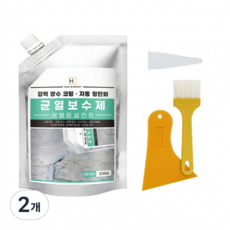 하비앤하트 균열 복원 보수제 바닥 지붕 옥상 방수 다용도 크랙보수제, 2개, 흑색