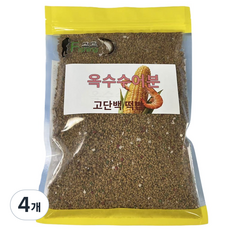 Fishing고고 붕어/잉어/향어 떡밥 옥수수 어분, 4개, 500g 4개, 500g