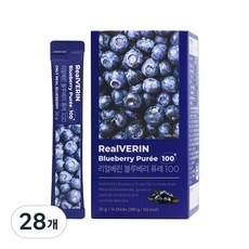 [홈쇼핑 동일 상품]리얼베린 블루베리 퓨레 100, 28개, 20g