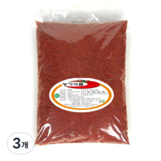 중국산 고추가루 김치용 고춧가루 보통맛, 1kg, 3개