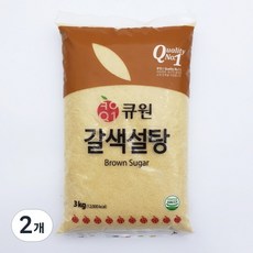 큐원 갈색설탕, 3kg, 2개