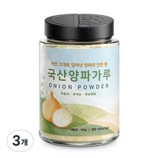 푸드리 국산 100% 양파가루 무첨가 양파분말, 3개, 100g
