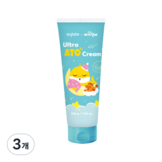 소이베베 울트라 아토 크림 (핑크퐁) 튜브형 유아 신생아 고보습 아기 크림 태열 침독, 3개, 200g