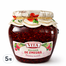 비타 라즈베리 잼 Vita Raspberry Jam, 5개, 680g